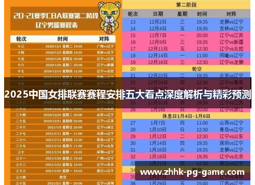 2025中国女排联赛赛程安排五大看点深度解析与精彩预测
